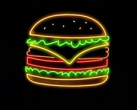 Burger Neon Sign