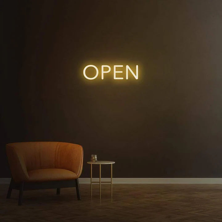 Open Neon Sign