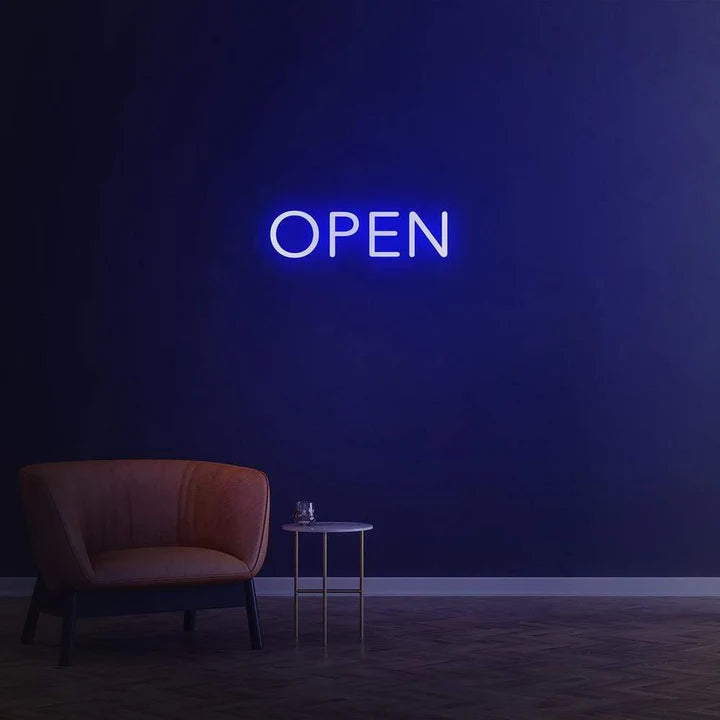 Open Neon Sign