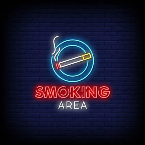 Smoking Area Neon Sign